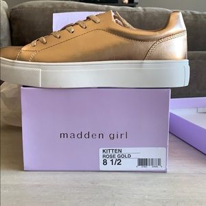 Madden Girl Rose Gold Kitten sz 8 1/2